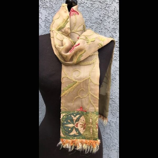 pale Floral scarf