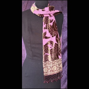 Raspberry Scarf